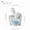 Blue Heart Couple-Frosted White (12cm), variant on Heart-shaped ceramic figurine of couples, engraved with heart design, Valentine's Day/Christmas gift.