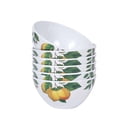 thumbnail image 1 of Melamine Bowls Set, 6pcs Lemon Cereal Bowls, White Bowl for Daily use, 20oz, 1 of 8