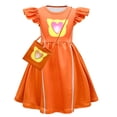 thumbnail image 5 of Vestidos para niñas Cosplay Super Kitties Vestidos para SuperKittiesCostume Niñas Mangas voladoras Vestido de corte A con bolso y diadema, 5 of 5