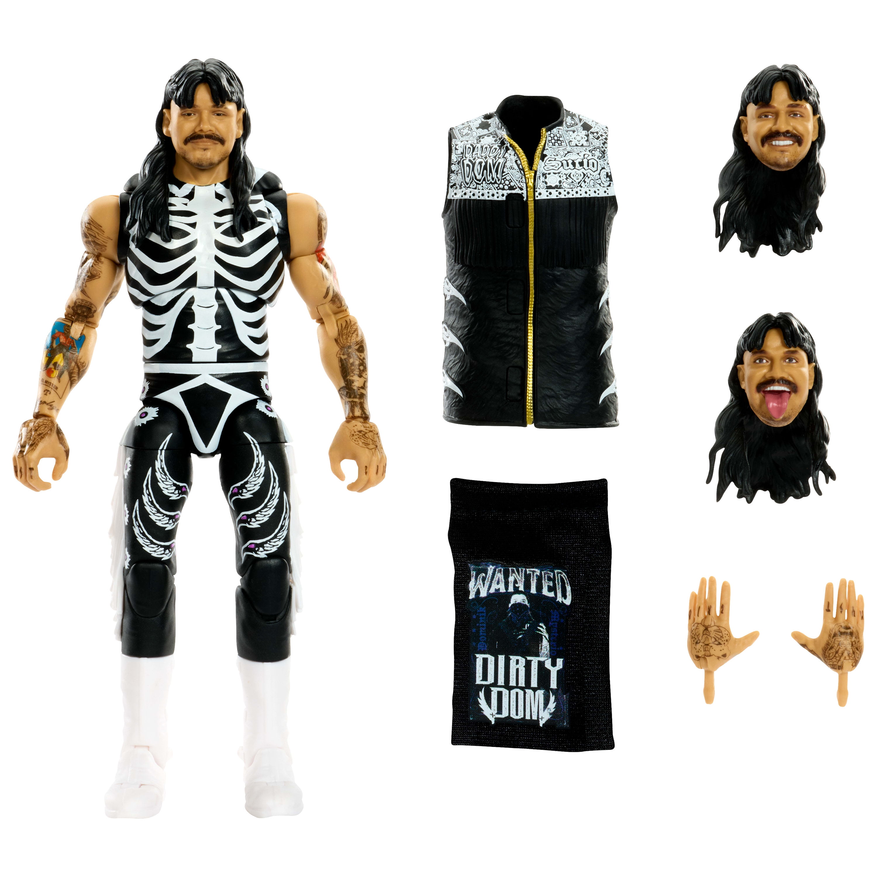WWE Ultimate Edition “Dirty” Dominik Mysterio Action Figure & Accessories Set, 6-inch Collectible