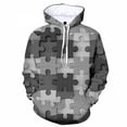 thumbnail image 4 of Sudadera con capucha con estampado 3D de rompecabezas multicolor de moda para hombre, sudadera de manga larga para primavera y otoño, sudadera con capucha de gran tamaño para la calle, 4 of 5