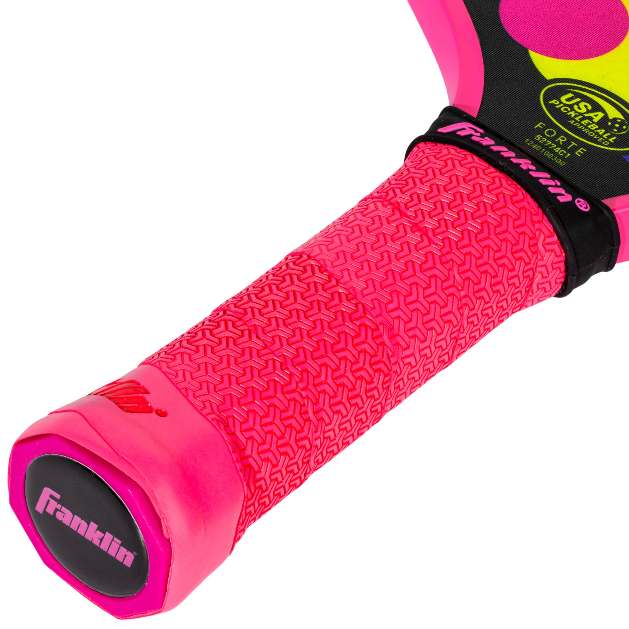 Franklin Sports Kids Pickleball Paddle - Forte Youth Pickleball Paddle for Kids - Junior Pickleball Paddle Series - USA Pickleball (USAPA) Approved - 10mm Polypropylene Core Pickleball Paddles - Pink
