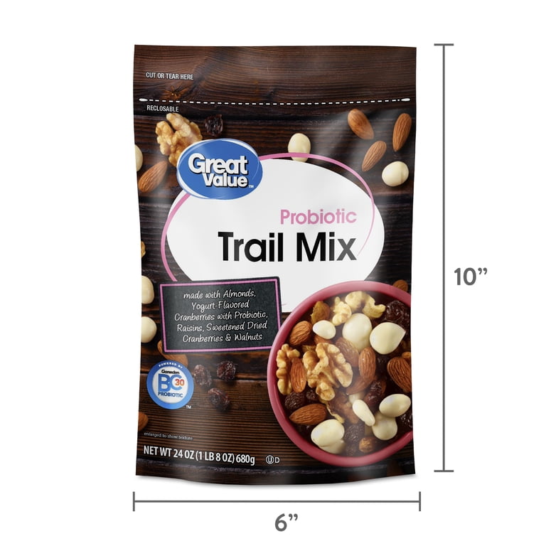 Great Value Probiotic Trail Mix 24 oz with Yogurt-Flavored
