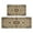 Farmhouse Boho Brown-3, variant on Kitchen Rugs and Mats Non Skid Washable Dark Brown Patterned Bohemia Kitchen Mat and Rug Set,Floor Cushion Waterproof Rug,Rubber Backed Area Rugs for Kitchen Laundry