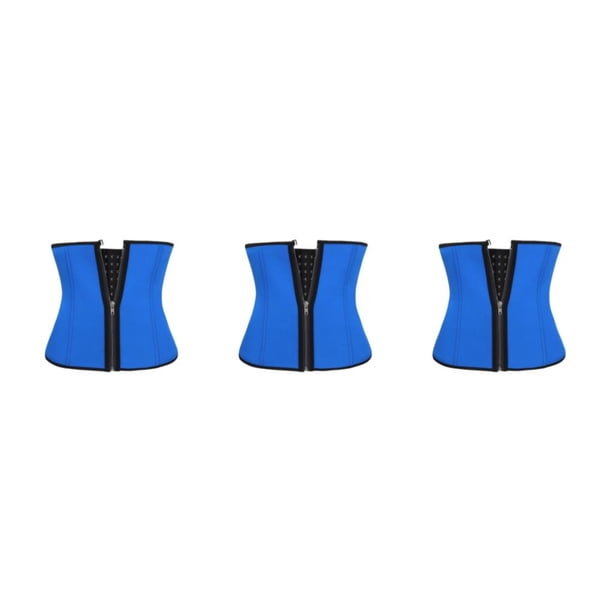 Sonducket Mujeres Ajustable 3 Filas Cierre de cremallera Entrenador de cintura Banquete Push up Chaleco Señoras Control del vientre Modelado Type1 NO1