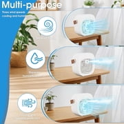 Portable AC for Car, 25W Rechargeable Portable Air Conditioners, Mini AC Unit 2 Cool Air Spray, Personal Cooling Fan with 2 Speeds, Small Room Air Conditioners for Bedroom, Office, Outdoor