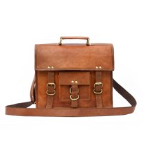 Komal's Passion 16'' Vintage Leather Messenger Satchel, Laptop & Office ...