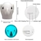 thumbnail image 4 of Tianhaixing Luz Nocturna para niños Lámpara de Elefante Lámpara de Noche de Silicona Suave 9 Colores Luz Nocturna LED con Control Remoto Recargable para Regalo de, 4 of 7