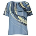 thumbnail image 1 of Birdeem T-Shirt Ample Décontracté pour Femmes à Imprimé, Col Rond, Manches Courtes, Chandail à Enfiler, 1 of 6