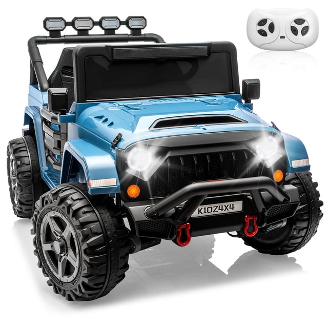 CazToi 24V 2 Seater 4x4 Kids Electric Ride On Car Remote Control 3 Speeds Bluetooth LED Lights Ages 3-8