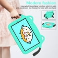 thumbnail image 3 of ELEHOLD Kids Friendly Case for Lenovo Tab M8 4th Gen 2023, EVA + Hard PC Hybrid Shockproof Full Protective Multi-Angle Kickstand Cute Rugged Cover with Handle Grip for Lenovo Tab M8,Mint, 3 of 6