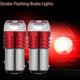thumbnail image 2 of 2X Red 1157 BAY15D P21/5W Strobe Flash Light Brake Blink Led Tail Reverse Bulb, 2 of 5