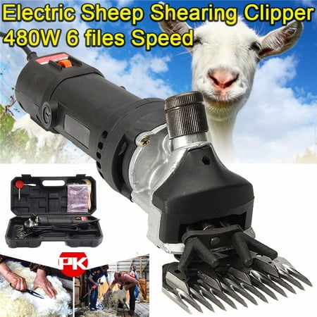 220V 480W Adjustable Speeds Electric Sheep Shearing Clipper Sheep Shearer Goats Wool Cutting Machine Farm Shear (Best Hair Cutting Shears Brands)
