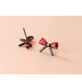 thumbnail image 4 of K-KED Shiny Solid 925 Sterling Silver Small Love Bow Crystal CZ Stud Earrings Gift, 4 of 8