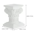 thumbnail image 2 of SHOWERORO 2 Pcs Colonnes Grecques en Résine Blanche Décoration Maison pour Mariages Femmes, 2 of 8