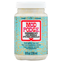 Mod Podge Dishwasher Safe Gold Glitter - 8 oz.