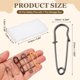 thumbnail image 2 of Uxcell 1.1" Agujas de Seguridad, 20 Pcs Agujas de Seguridad de Alta Resistencia de Acero al Carbono con Caja de Almacenamiento para Ropa, Manteles, Faldas, Artesanías DIY, 2 of 6