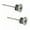 2 earrings - 1 pair, variant on 925 Sterling Silver Biker Punk Cross Nail Screw Stud Post Earring A4183-1 single earring