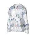 thumbnail image 2 of Kll Sea Animals Print Men'S Women’s Upf 50+ Sun Protection Outdoor Hoodie Jacket Long Sleeve Fishing Hiking Performance Shirt- Small, 2 of 8