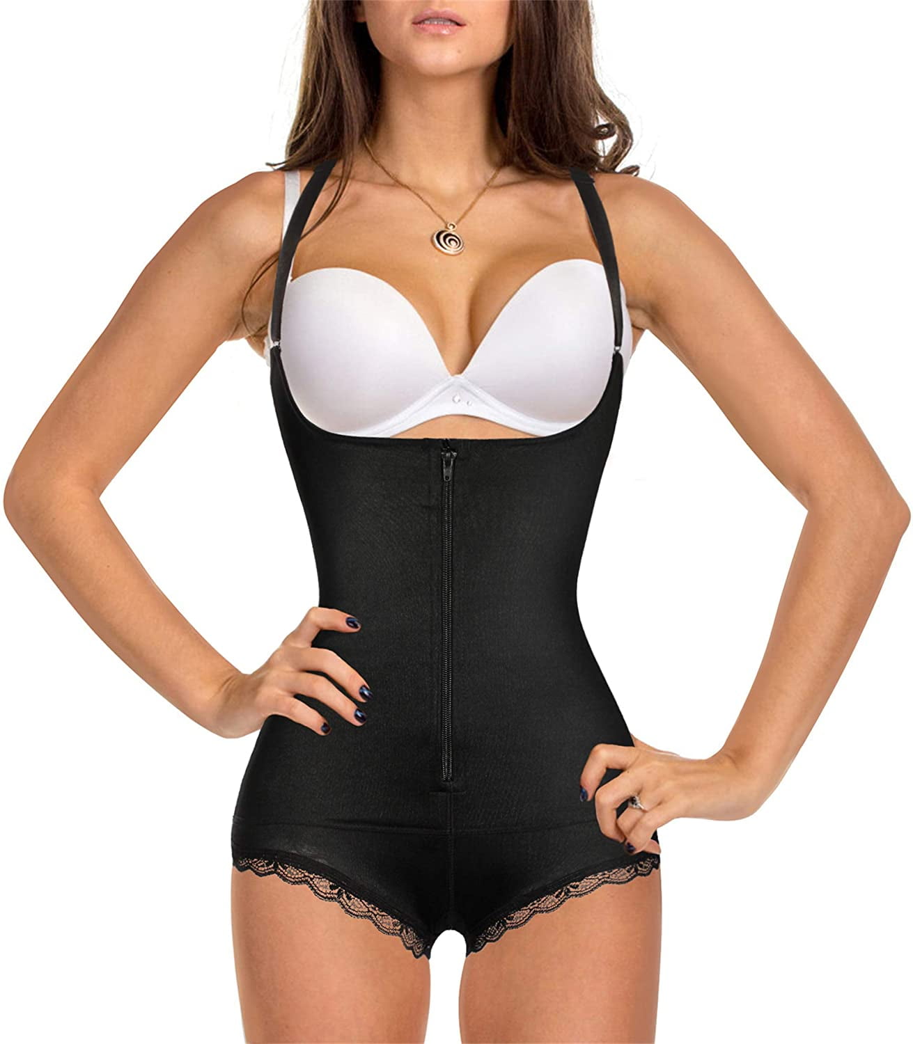 Womens Clothing Lingerie Corsets and bustier tops Yummie Synthetic Tummy Control High Waist Thong Shapewear in Black 