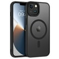 thumbnail image 3 of BENTOBEN Case for Iphone 13/14, 6.1" Slim Translucent Matte Magnetic Shockproof Cover, Black, 3 of 8
