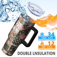 thumbnail image 5 of OBREWU Pioneer Flower Tumbler with Handle and Lid,40oz Pioneer Flower Double Wall Vacuum Insulated Tumbler,Pioneer Flower Cups Gift for Women and Men, 5 of 7