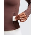 thumbnail image 4 of CRZ YOGA Butterluxe Womens Cropped Slim Fit Workout Jacket Track Athletic Full Zip Up Tops, 4 of 6