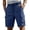 Navy, variant on CCRFTGI Shorts for men Cargo Casual Drawstring Waist Work Shorts Loose Fit Hiking Short with Multi Pockets Black L