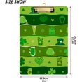thumbnail image 3 of FMSHPON Clover Hat Clipboard Hardboard Wood Nursing Clip Board and Pull for Standard A4 Letter 13x9 inches, 3 of 8