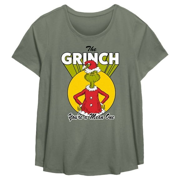 Women's Dr. Seuss Christmas Grinch You're a Mean One Graphic T-Shirt