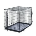 thumbnail image 6 of Max & Marlow Double-Door Dog Crate, Foldable Metal Wire Kennel, Portable, Tray and Divider Included, 42" x 27" x 30", 6 of 8