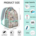 thumbnail image 6 of Cute Pitbull Terriers Dog and Flower Backpack for School,Cute School Bag,Schoolbag with Adjustable Shoulder Straps & Padded Back,15.3"x11"x6.7", 6 of 6