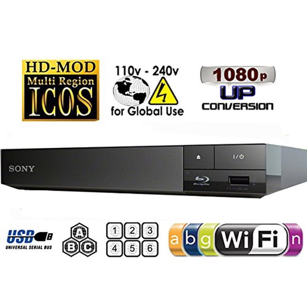Sony Blu-ray Player 本体 SONY Wi-Fi Upgraded Multi Region Zone Free Blu Ray DVD Player