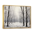 thumbnail image 2 of Designart Trees Oversized framed wall art decor, Tree Gold framed wall art, Grey Forest Woods , Grey Traditional Gold framed wall art, 44x34 inches Gold Frame, 2 of 5