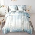 thumbnail image 1 of Birch Trees Bedding Set for Kids Teens,Watercolor Botanical Tree Comforter Set Full Size,Rustic Wildlife (Comforter+Fitted+Flat Sheet+2 Pillowcases+2 Throw Pillow Covers) 7 Pieces Bed Set, 1 of 5