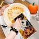 thumbnail image 4 of Toalla de mano decorativa de Halloween con diseño de calabaza fantasma y Hey Hush, 4 of 5
