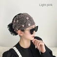 thumbnail image 4 of Hot Sale Female Lace Embroider Headwrap Postpartum Cap Cover White Hair Turban Headwear Headband Cap Hair Band 04, 4 of 8