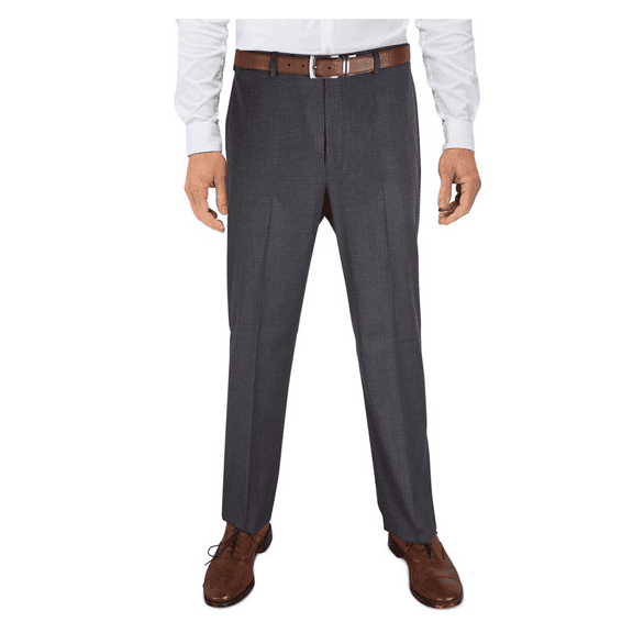 The Men's Store Bloomingdale's Pewter Wool Pants Houndstooth 38X34/Houndstooth