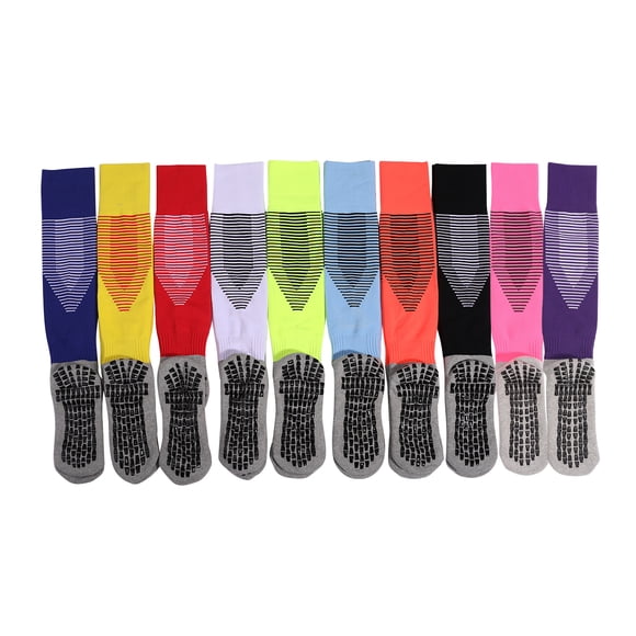Cushion Football Socks Over the Calf Non Slip Grip for Soccer Ski Basketball Cycling Sports