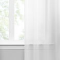 thumbnail image 2 of Vue Snow Voile Sheer Curtain Panels, (2) 37 In X 84 In, Living Room Curtains, 2 Curtains, White, 2 of 5