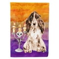 thumbnail image 1 of Carolines Treasures CK3211CHF Hallween Chocolate Parti Cocker Spaniel Flag Canvas House Size, 1 of 4