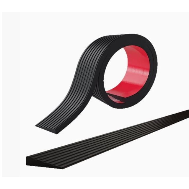 1Pcs Wear-Resistant Black Rubber Ramp for Elderly and Children