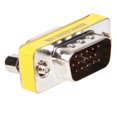thumbnail image 2 of New SVGA VGA 15 Pin Female To Male M/F HD Gender Changer Adapter Coupler for PC, 2 of 3
