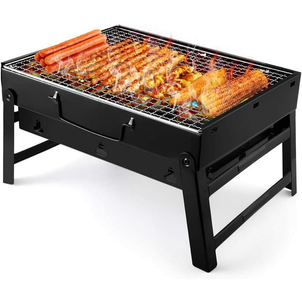 Grill Portable Folded Charcoal Grill Table Outdoor Stainless