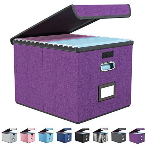 plastic file boxes with handles