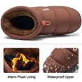 thumbnail image 4 of Ecetana Men Slipper Warm Faux Fur Lined Home Slipper Comfortable Waterproof Slip On Lightweight Shoes, 4 of 7