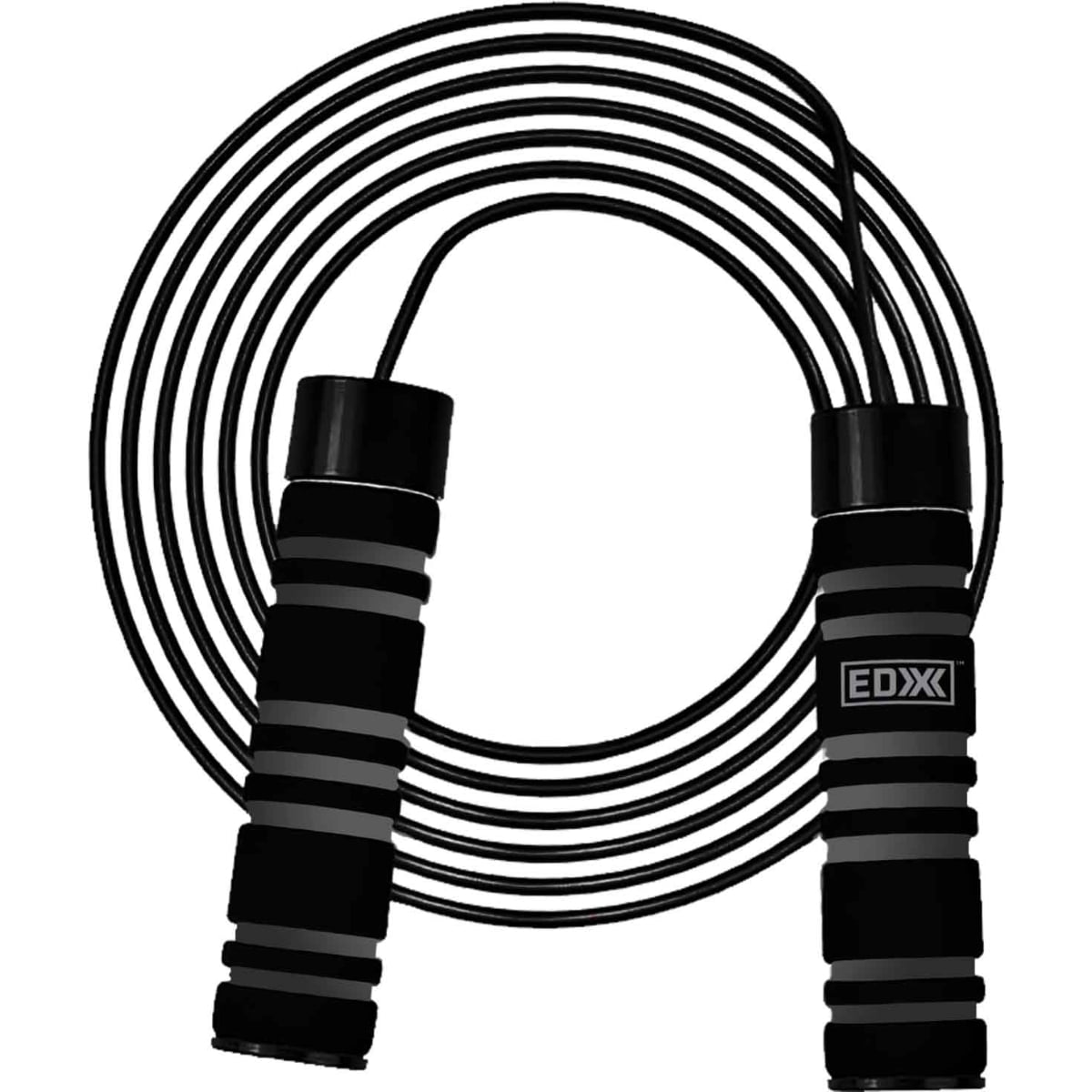 EDX Weighted Grip Jump Rope, Gray