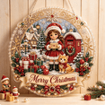thumbnail image 3 of DIY Christmas Pearl Diamond Art Hanging Ornament Kit, Sweet Girl & Kitten Christmas Hanging Ornament, Pearl‑Bead Diamond‑Painting Craft Set for Family Holiday Activities, 3 of 6