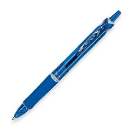 - Pilot Acroball Retractable Hybrid Gel Pen, Medium Point, 1.0mm, Translucent Blue Barrel, Blue Ink