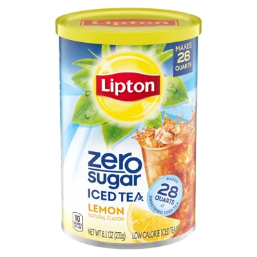 Lipton Zero Sugar Lemon Iced Tea Mix - 8.1oz